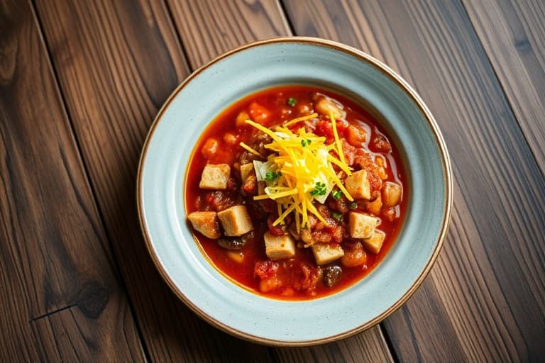 Kylling- og hvit cheddar-queso chili