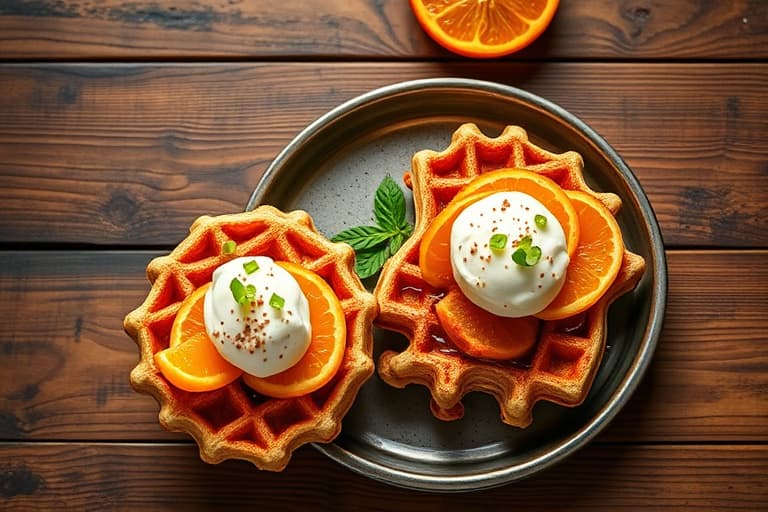 Orange Dream Waffle Bowls