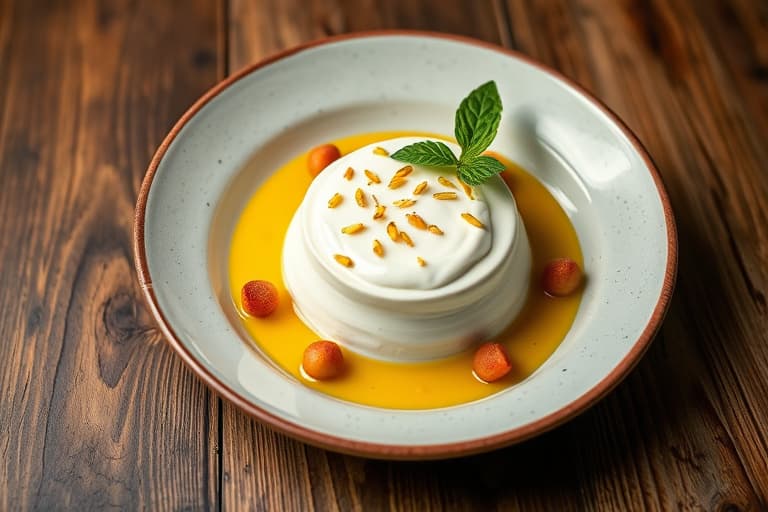 Yogurtkopp med fersken og pistasj