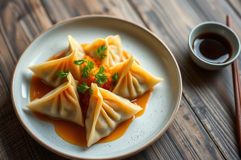 Butternut squash-potstickers