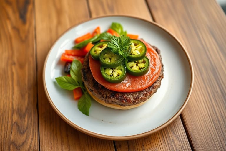 Fylte jalapeñoburgere