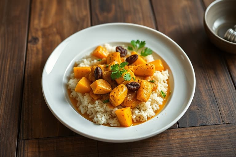 trykkokergryte med geitcurry