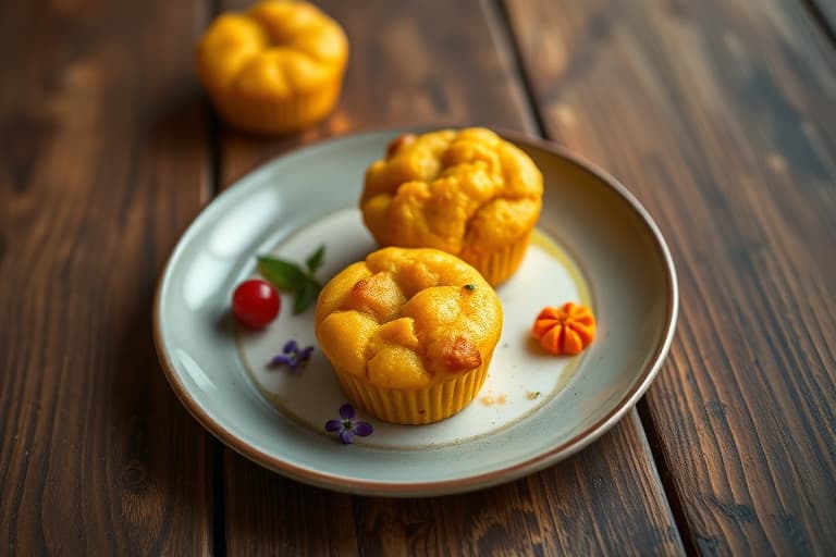 Mini-muffins med kabocha-pumpkin
