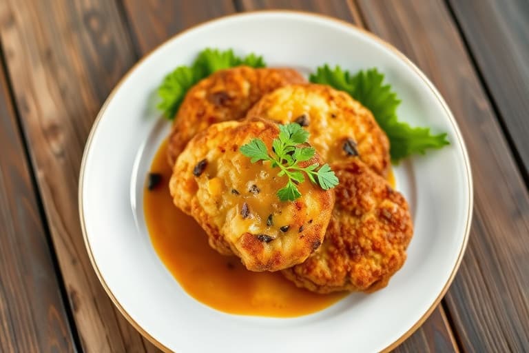 Kokospanerte taro-fritter