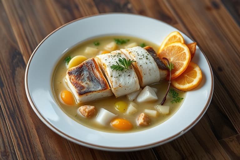 Fersk vill Pacific Coho-laks og mais-suppe