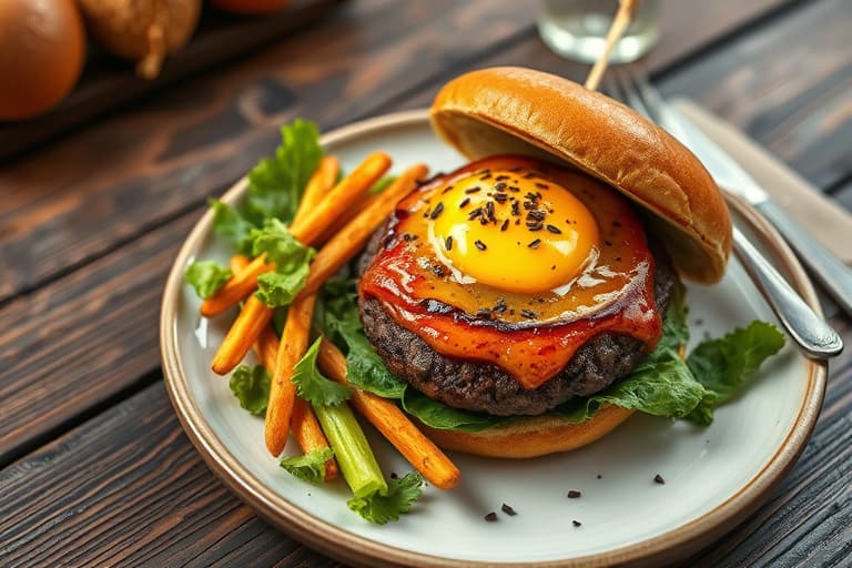 Hash Brown pølseburger