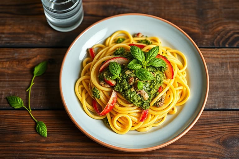 Penne Pesto Pastasalat