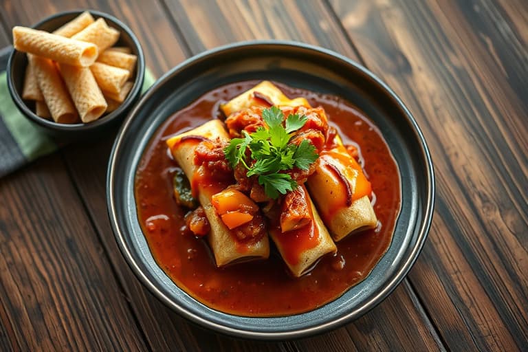 Prikklignende pærepølsaus til enchiladas