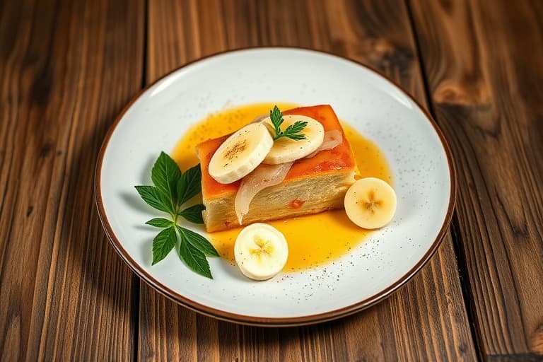 Banan- og kokosnøttkake med vaniljeglasur