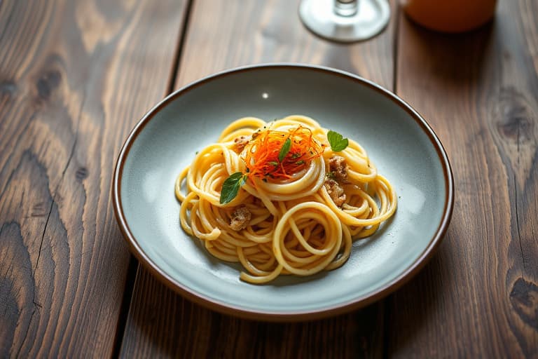 Spiraliserte eple 'spaghetti' med kaneldressing