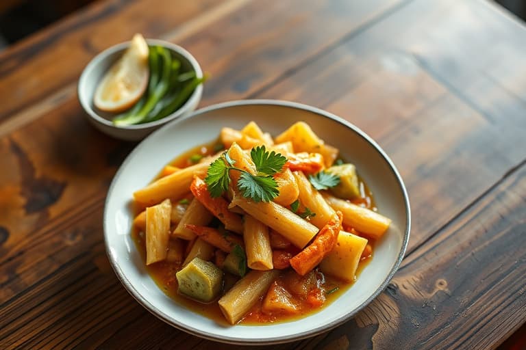 Goya Champuru (stir-fry med bitter melon)