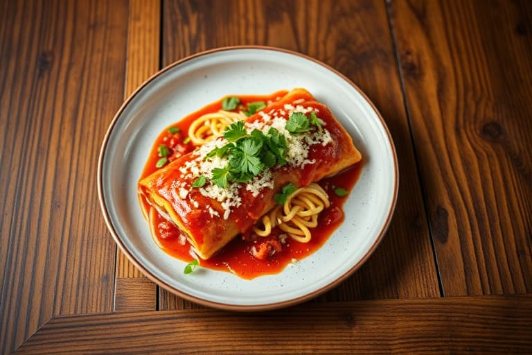 Enkel kyllingenchilada-ris
