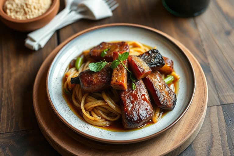 Barne-ryggribber røkt med sedertre