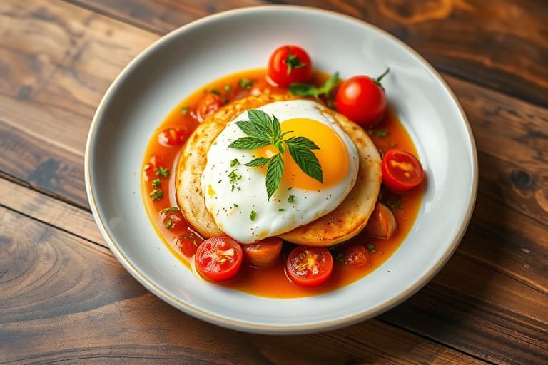 Kagianas (greske egg og tomat)