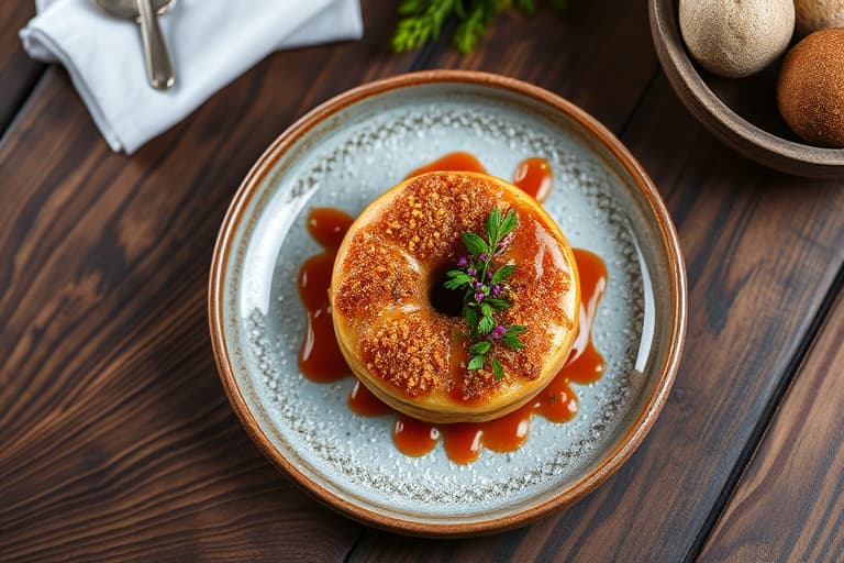 Doughnut-grillet ostesmørbrød