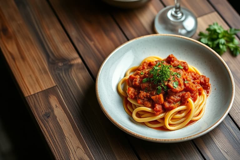 Vegetarisk Bolognese med masse grønnsaker
