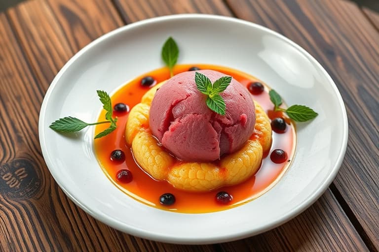 Granateplesorbet-smil