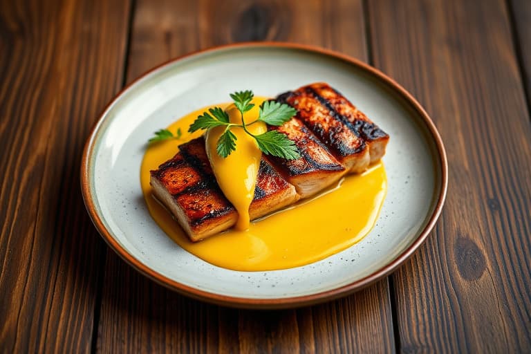 Brasiliansk grillet laks med mangosalsa