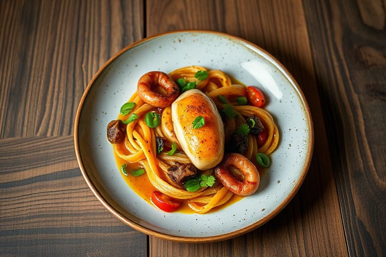 Enkel Panang-karri med kylling