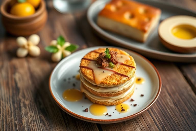 Mini kokosnøtt vaniljesandwichkake