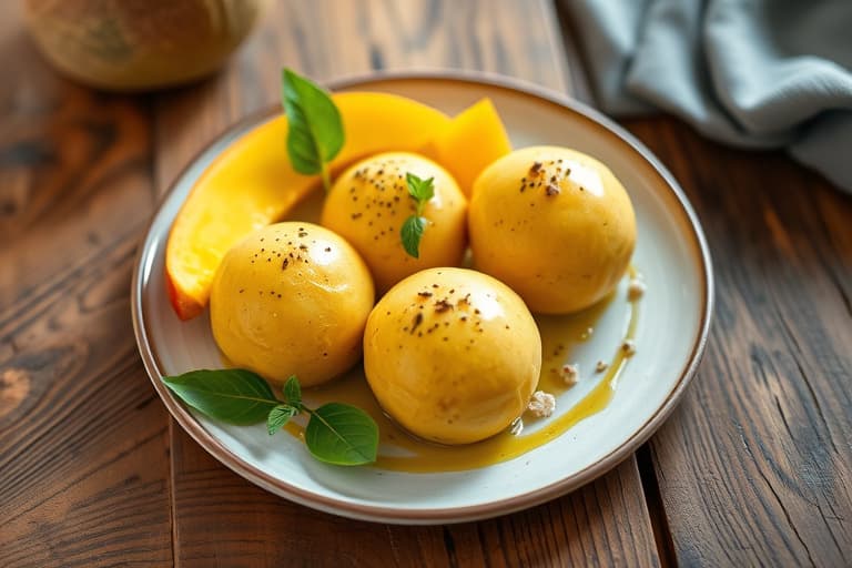 Smoothiebolle med mango og kokos