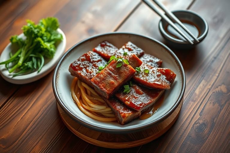 Koreanske korte ribber (Kalbi Jjim)