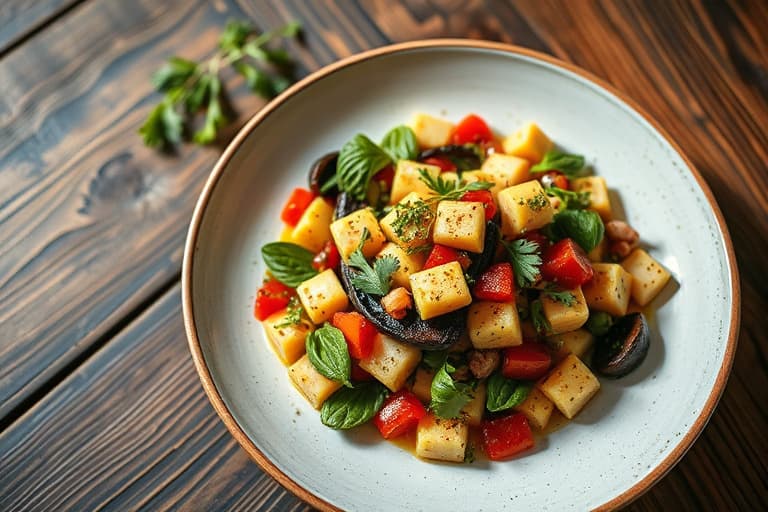 Vegansk Middelhavssalat