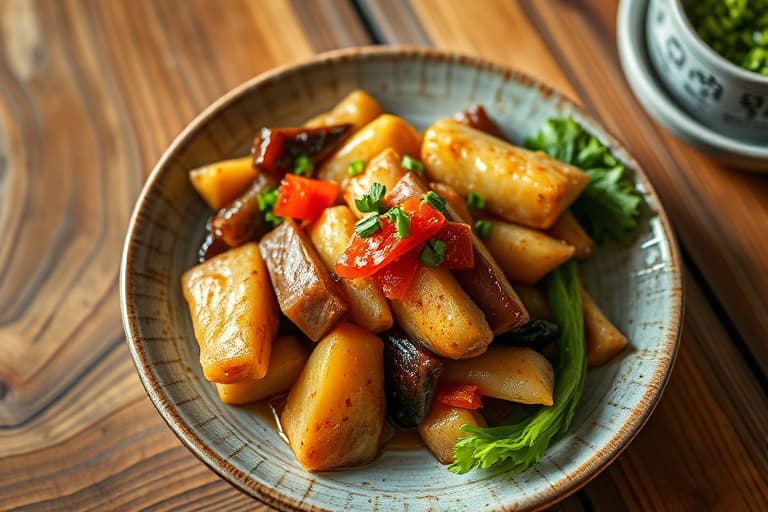 Koreanske soyabønne-nudler (Kong Kook Su)