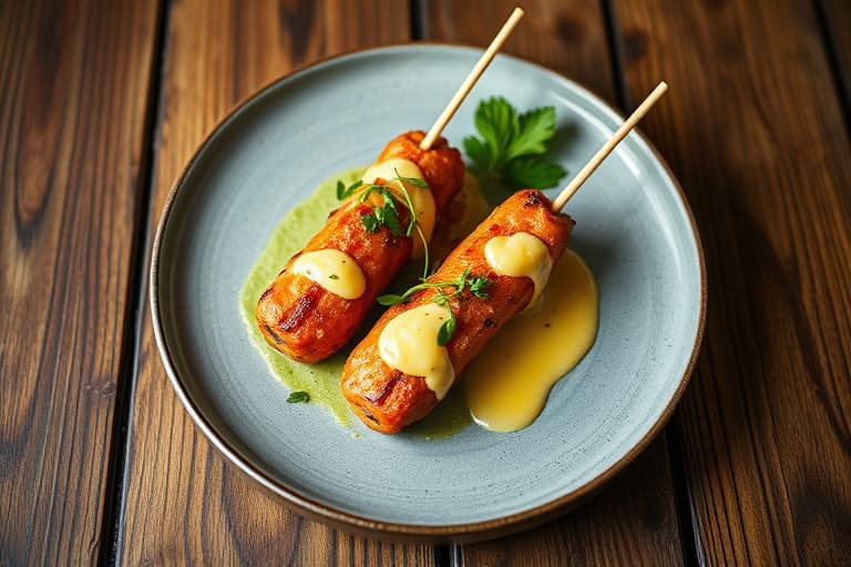 Lambolollipopper med yuzu-aioli