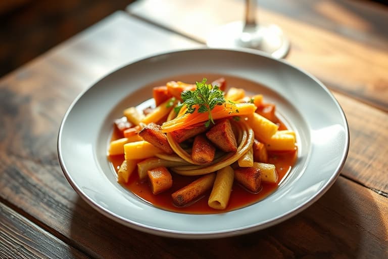 Sprø svor (friterte svinebrystbiter)