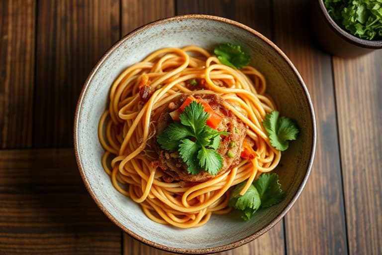 Ginger Noodle Bowl: Den veganske versjonen