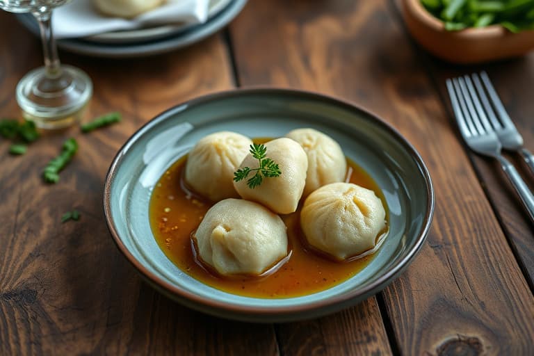 Uszka med Miesem (kyllingdumplings)