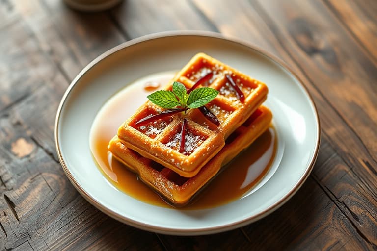 Stroopwafels med sirup