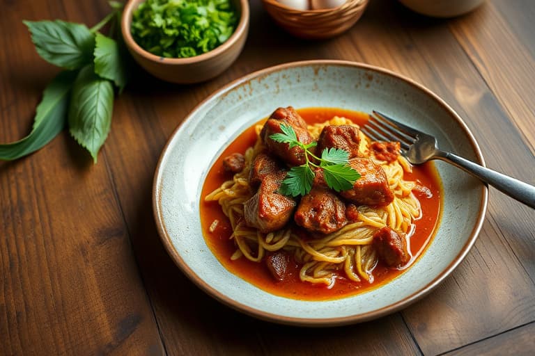 Sumatran-inspirert okse rendang