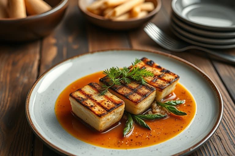 Grillede sardintartiner med løk og ruccula