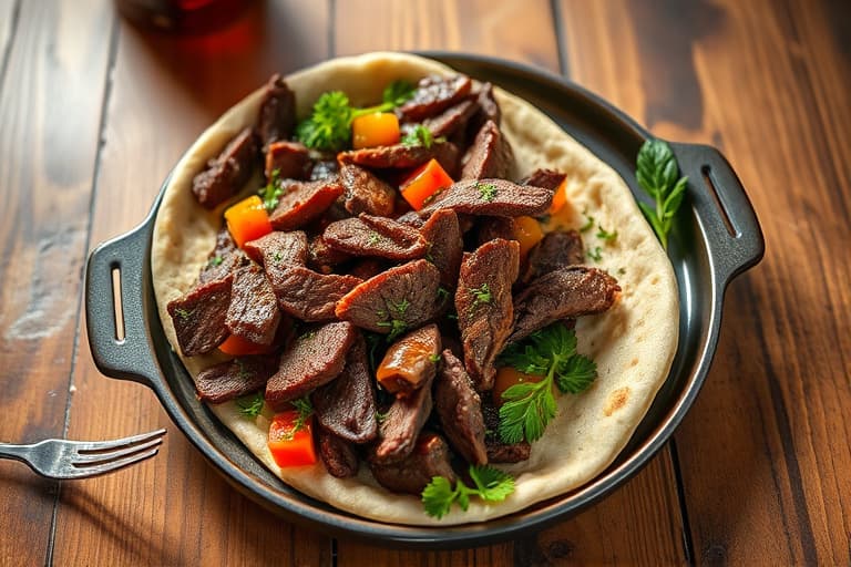 Mediterranean Roast Beef Pita