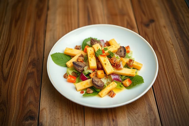 Salat med papayadressing