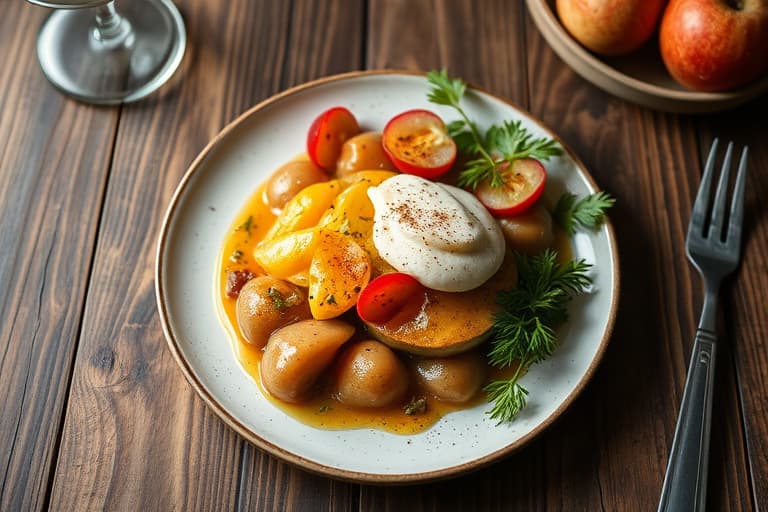 Appelsin- og tranebærkake i form