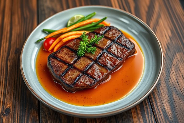 Biffsteak med pepperkornsauce