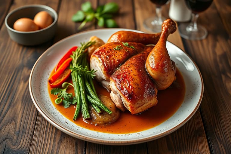 Port-Basted Roast Turkey med saus av stekepannen