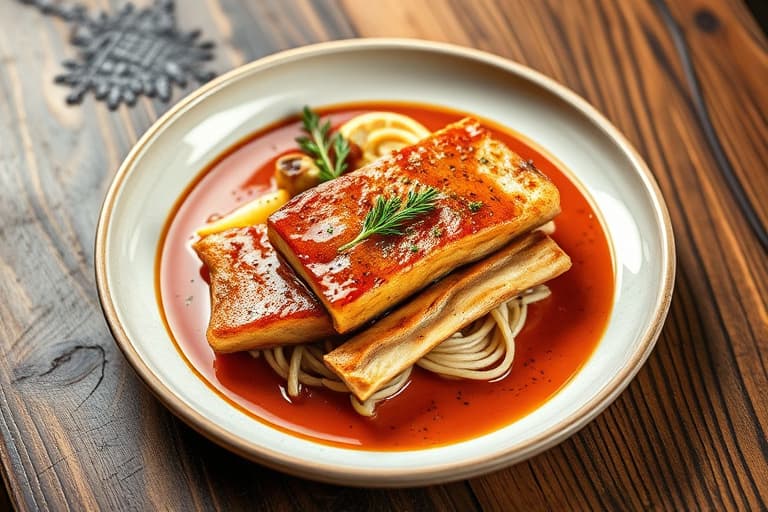 Stekt kalkun med saus, kraft eller innmatssaus