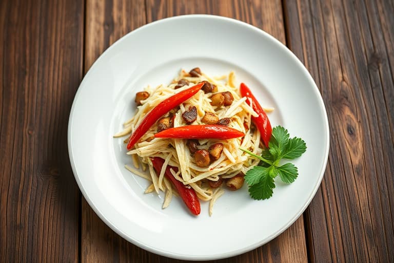 Rødt chili og pekannøtt-slaw