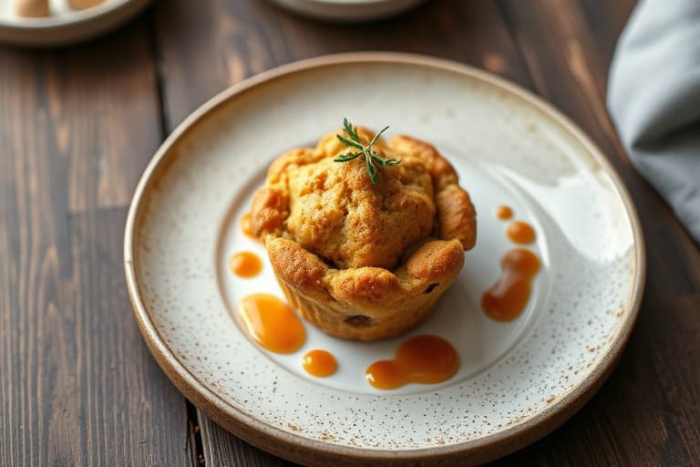 Tranebær- og pekannøttstreusel-muffins