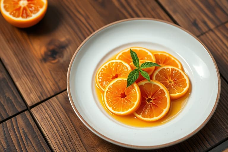 Poached Tangerine Slices