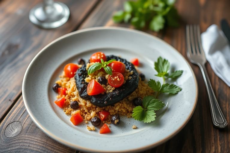 Svar: Svart bønne- og tomatquinoa