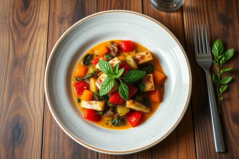 Kveite med ratatouille