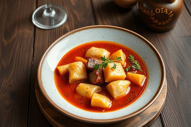 Poppet amarant og ristet hvete-berøringssuppe