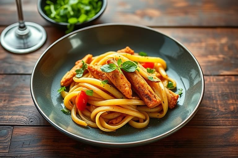 Linguine med sommerlig succotash