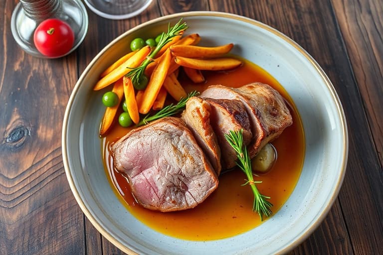 Hank med hvitløk og rosmarin