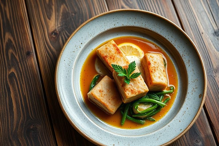 Svinekotletter med purre i sennepssaus